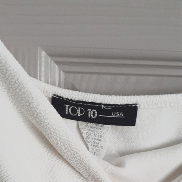 Ivory one shoulder dress - Picture 3 of 7